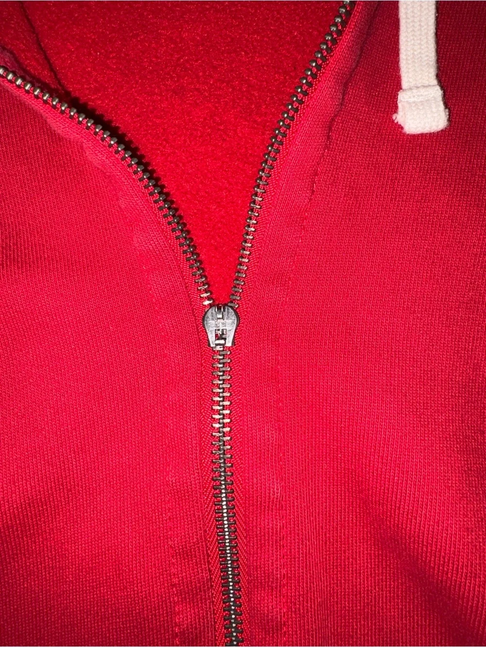 Polo Ralph Lauren Red Zip-Up Hoodie XL - Picture 3 of 6